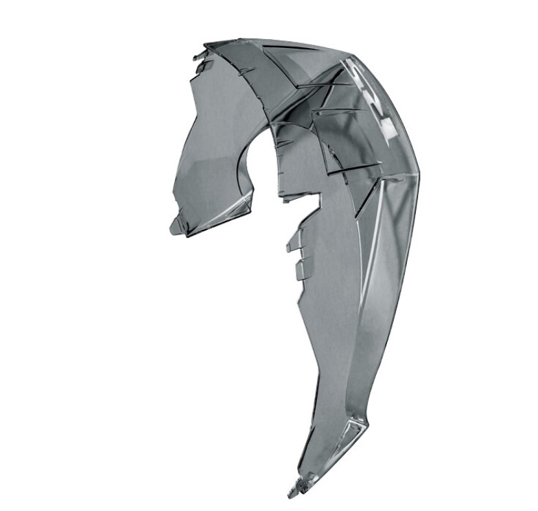 SPOJLER ZA KACIGU-SP.RACETRACK AERODYNAMIC SPOILER.D.SMOKE.56+57+58+59+62.X803RS ULTRA- --DARK SMOKE-NOLAN GROUP
