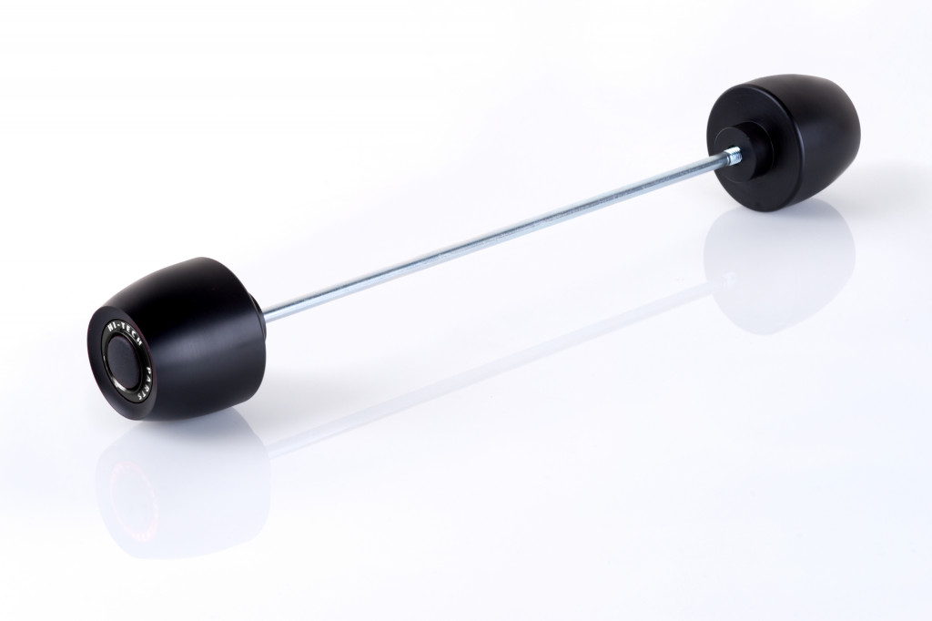 Axle sliders PUIG PHB19 22460N Crni without color caps, front