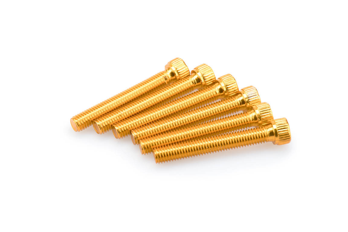 Screws PUIG ANODIZED 0540G yellow M8 x 55mm (6pcs)