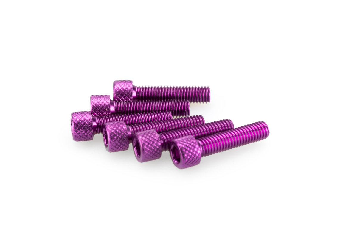 Screws PUIG ANODIZED 0544L violet M6 x 25mm (6pcs)