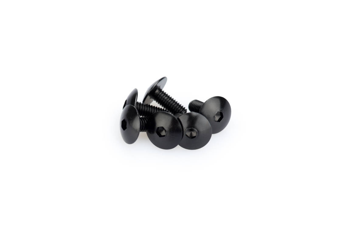 Screws PUIG ANODIZED 0611N Crni M6 x 15mm (6pcs)