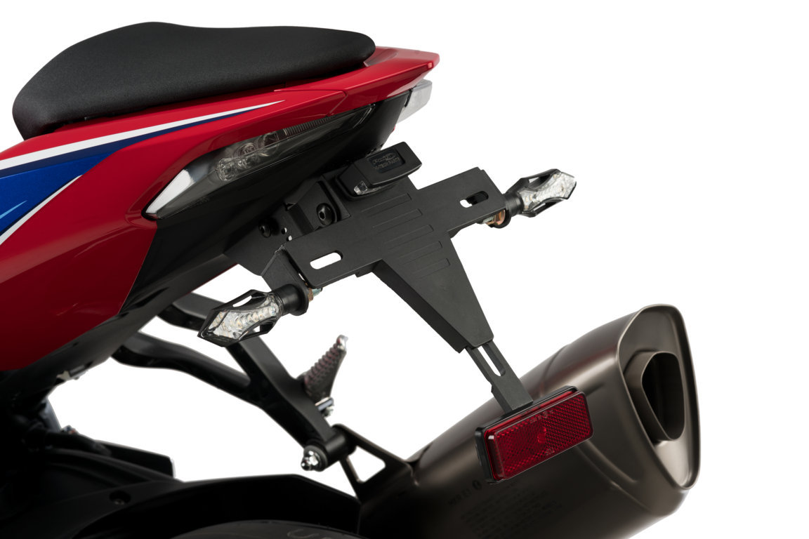 Adjustable license support PUIG 20489N Crni