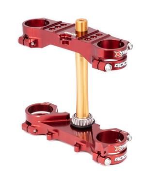 Triple clamp X-TRIG ROCS TECH 40204001 Brown