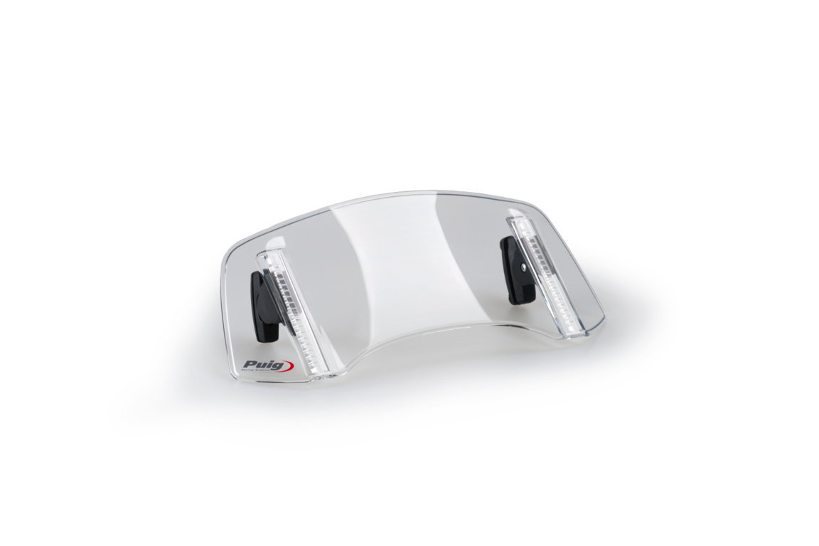 Multiadjustable visor PUIG 2.0 20763H fixed by screws smoke