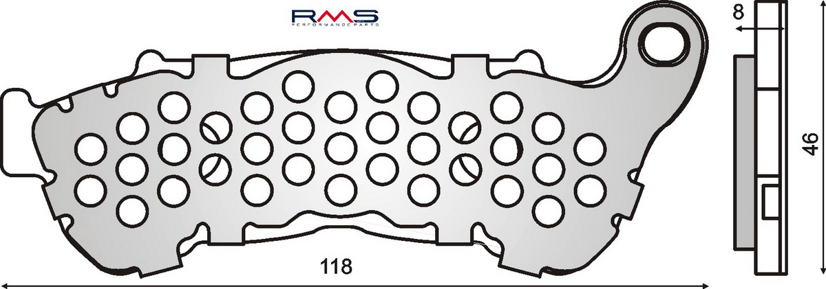 Disk pločice RMS 225102550 organic