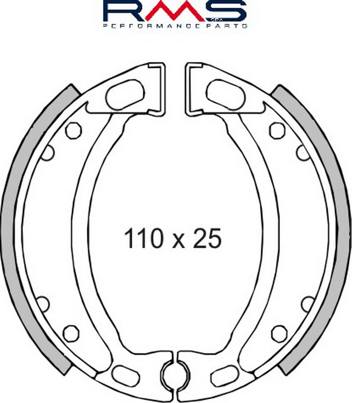 Čeljusti kočnica (pakne) RMS 225120060