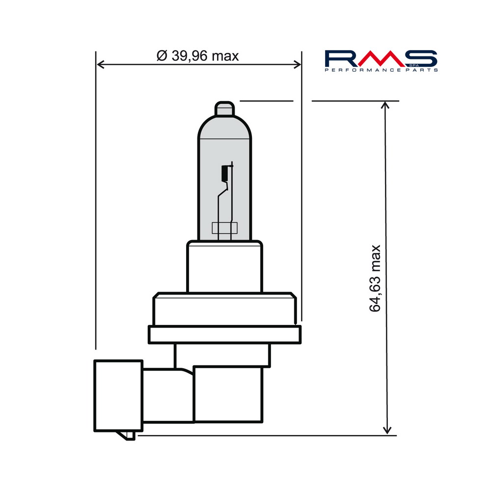 Bulb RMS 246510075 12V 35W, H8 white