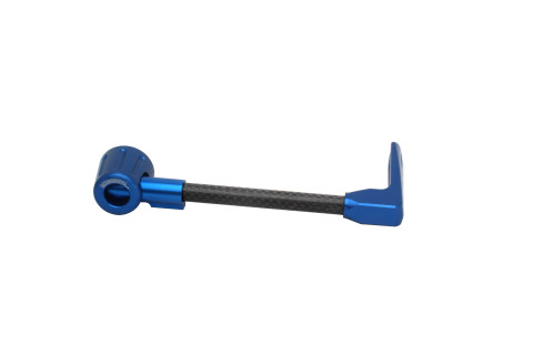 Lever guard ACCOSSATO DE006 with black hose and joint right, carbon
