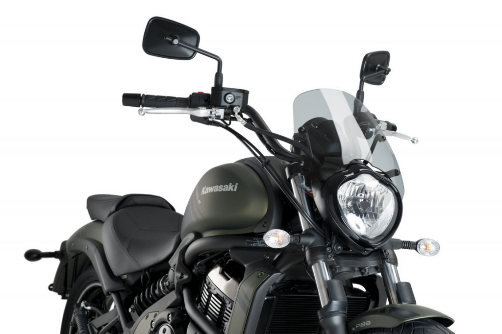 Windshield PUIG NEW GEN. SPORT 3175H smoke for KAWASAKI Vulcan S 650 2015-2025