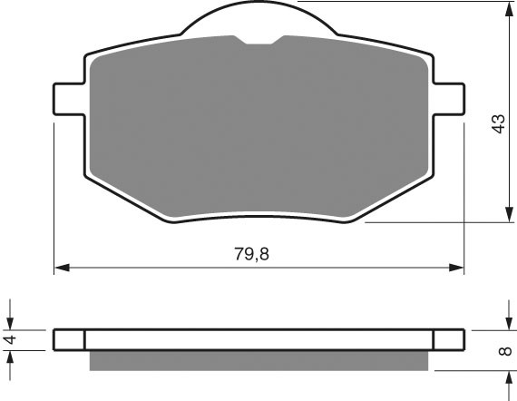 Disk pločice GOLDFREN 322 S33 STREET FRONT for YAMAHA XV 535 Virago 1988-1994, KEEWAY RKS 125 2012-2015