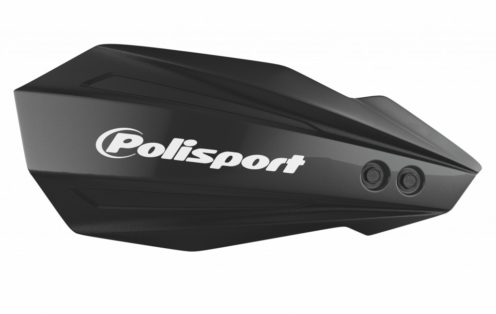 Handguard POLISPORT MX BULLIT 8308500011 with mounting system Black