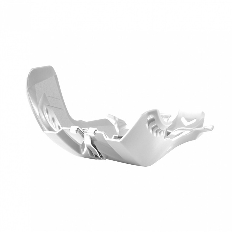Skid plate POLISPORT PERFORMANCE 8472100003 with link protector white