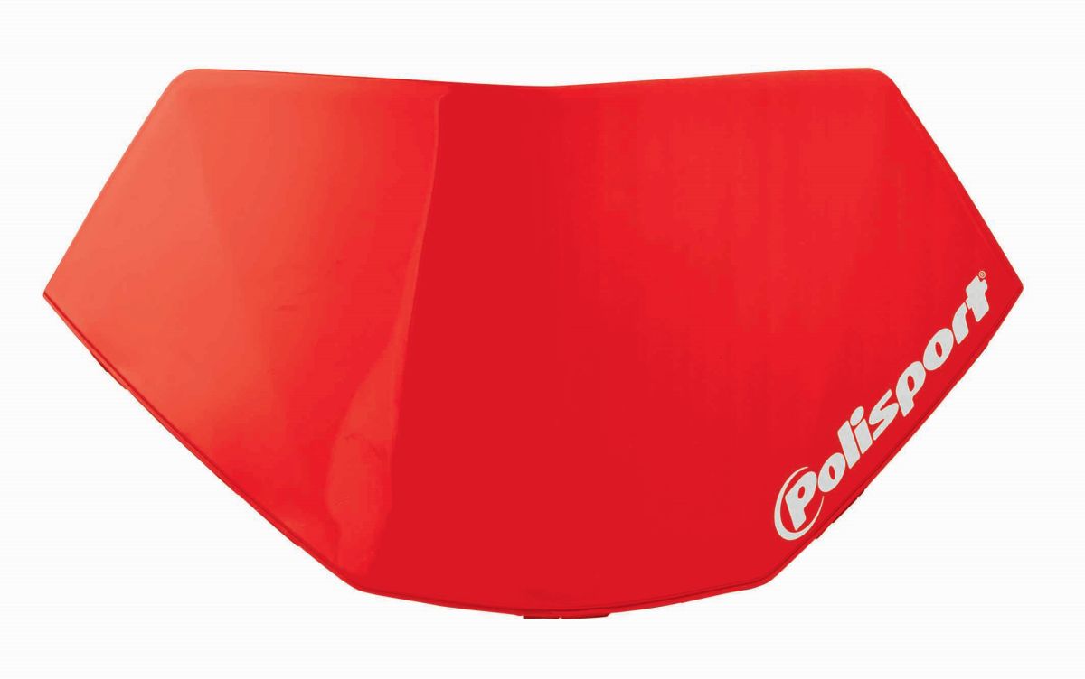 Headlight removable number plate POLISPORT HALO LED 8657400022 red CR 04