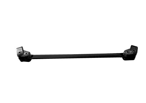 Bar and two-screw clamp kit for handlebar ACCOSSATO A7N diameter 22 mm, lenght 290mm Crni