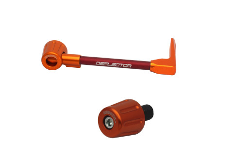 Lever guard in aluminium + left end ACCOSSATO DE004 with red hose and joint right
