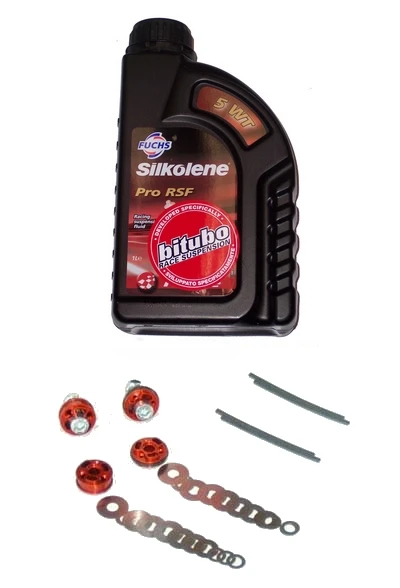 Kit Fork BITUBO KFORK rebound - compression pistons, shims (+1 Lt. Oil)