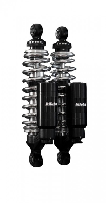 Twinshock BITUBO WMT0 adjustable: spring preload, rebound, compression, Piggyback tank CHROME EDITION for DUCATI GT 1000 SportClassic 2007-2010