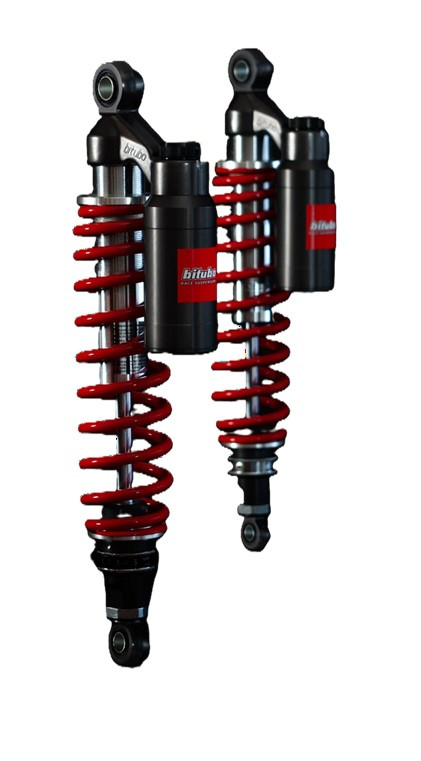 Twinshock BITUBO WMT1 adjustable: spring preload, rebound, compression, Piggyback tank CHROME EDITION