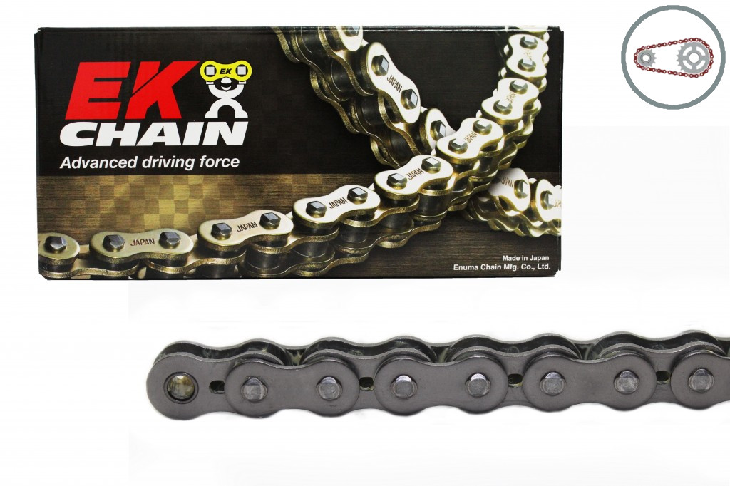 Chain kit EK - Silver chain 520 SRO, O-ring, CHK front sprocket JT, CHK rear sprocket JT for ATV HONDA TRX 300 X  2009