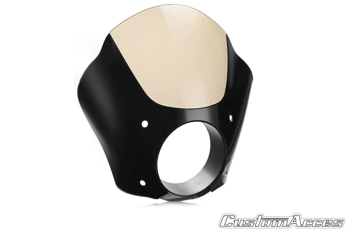Semifairing CUSTOMACCES DARK NIGHT CUP003N Crni for HARLEY DAVIDSON XL 883 N Sportster Iron 2009-2020, HARLEY DAVIDSON XL 883 L Sportster Superlow 2012-2021