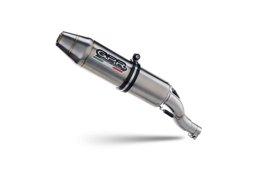 Slip-on exhaust GPR DEEPTONE ATV PO.4.DEATV Brushed Stainless steel