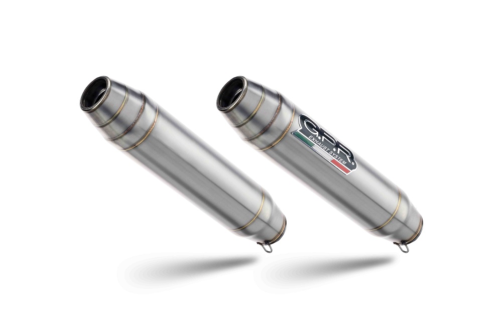 Dual slip-on exhaust GPR DEEPTONE A.35.DE Brushed Stainless steel