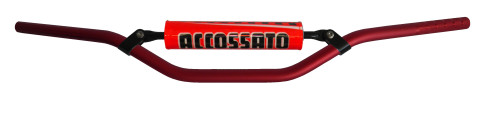 Handlebar ACCOSSATO aluminium, 22 mm crven