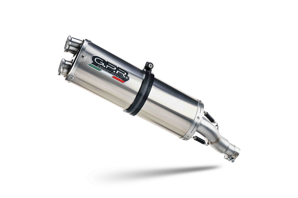 Slip-on exhaust GPR DUAL INOX KOV.1.DUAL.IO Matte Inox