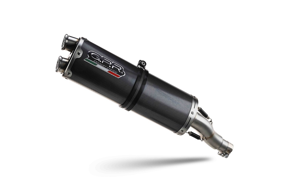 Slip-on exhaust GPR DUAL POPPY BE.25.1.DUAL.PO Brushed Stainless steel
