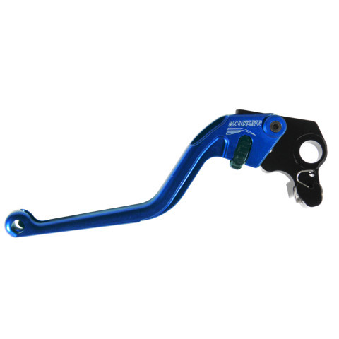 Clutch Lever ACCOSSATO ESC012 fixed CNC machined aluminium, blue