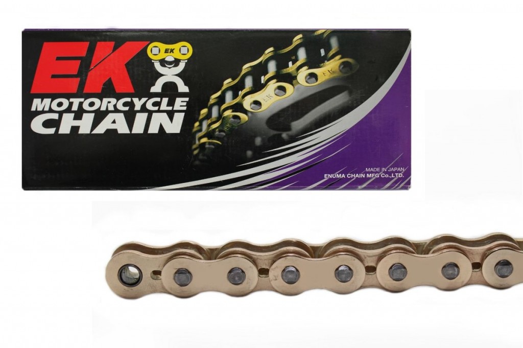Chain kit EK - Silver chain 415 SHDR, Non-sealed, CHK front sprocket JMT, CHK aluminium CHK rear sprocket SUPERSPROX for KTM SX 50 / MINI 2006-2013