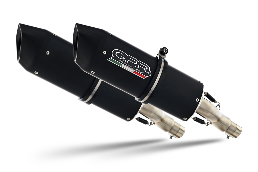 Dual slip-on exhaust GPR FURORE A.22.FUNE Matte Black