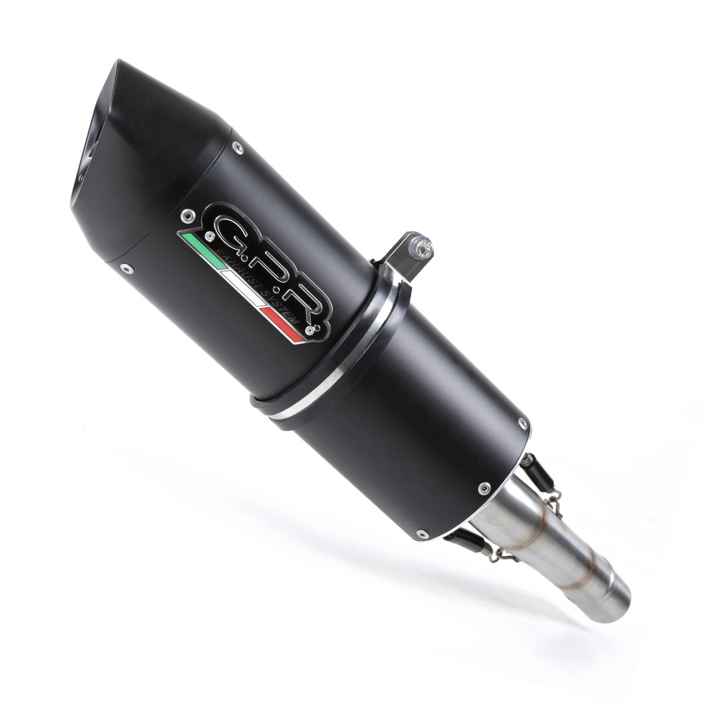 Slip-on exhaust GPR FURORE S.126.FUNE Matte Black including removable db killer and link pipe