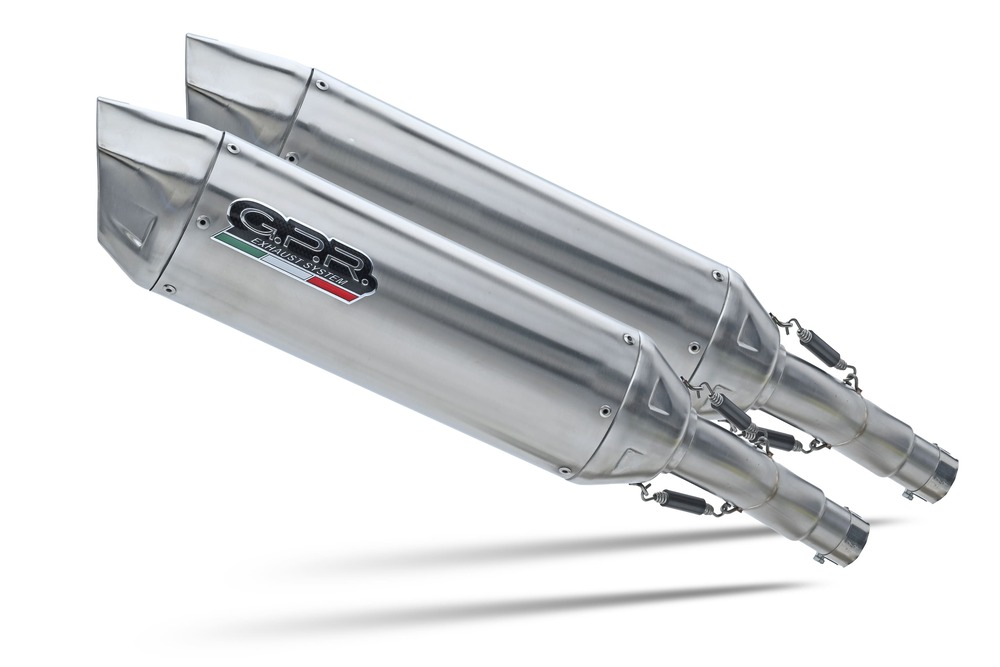 Dual slip-on exhaust GPR FURORE-X INOX A.12.FXSC Matte Black