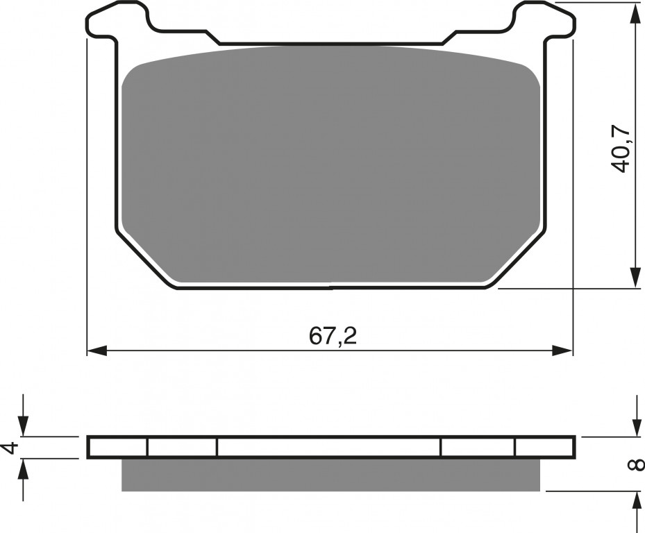 Disk pločice GOLDFREN 127 S3 for KAWASAKI GT 750 1982-1985, KAWASAKI GT 750 1982-1985