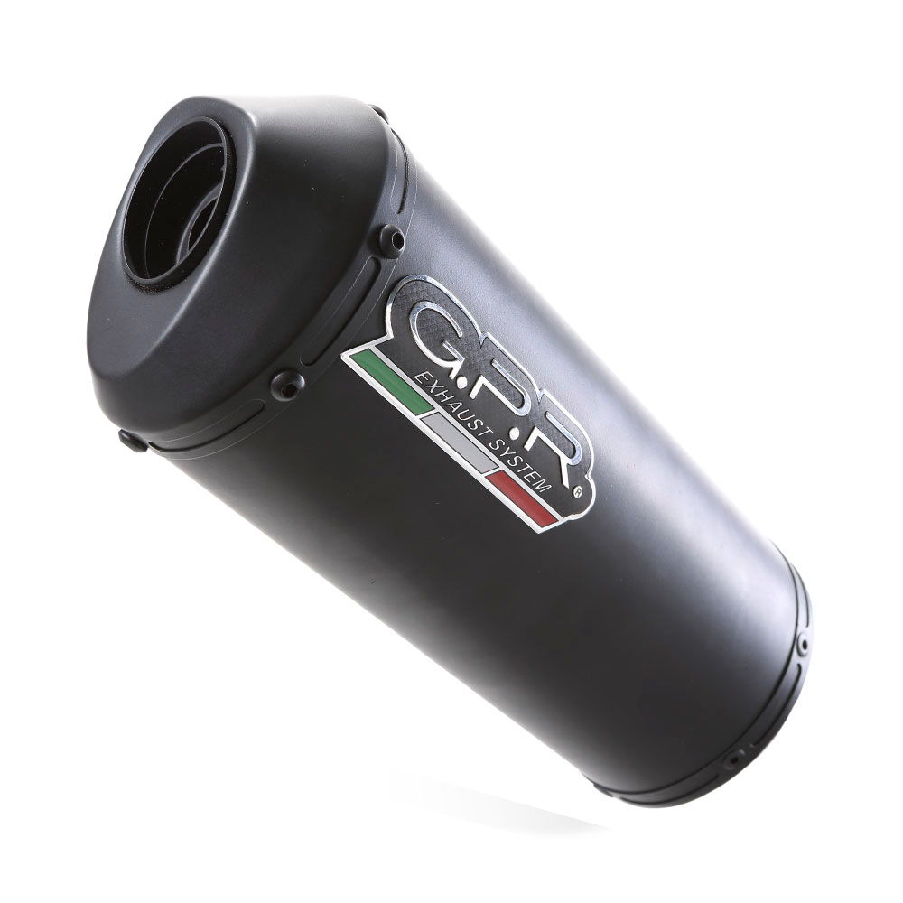 Slip-on exhaust GPR GHISA S.122.GHI Matte Black including removable db killer and link pipe