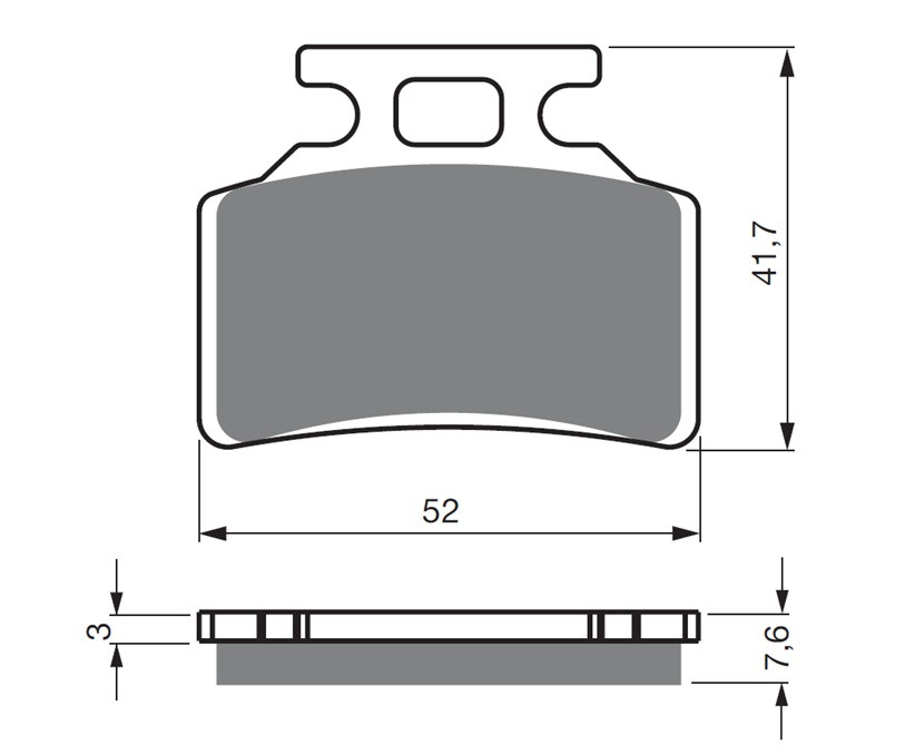 Disk pločice GOLDFREN 449 S3 for KENTOYA Hammer 125 2016-2026