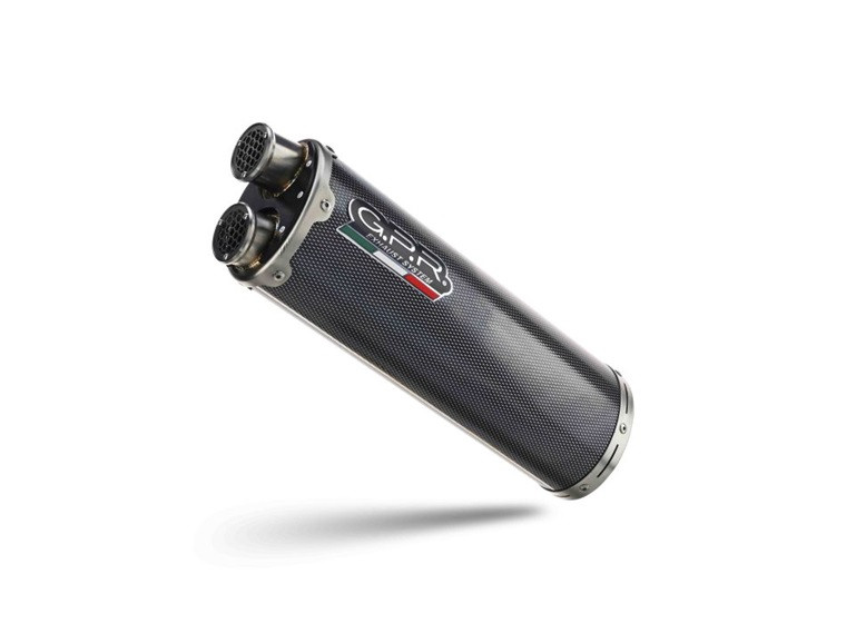 Slip-on exhaust GPR DUAL POPPY BRK24.VO.7.DUAL.PO Brushed Stainless steel