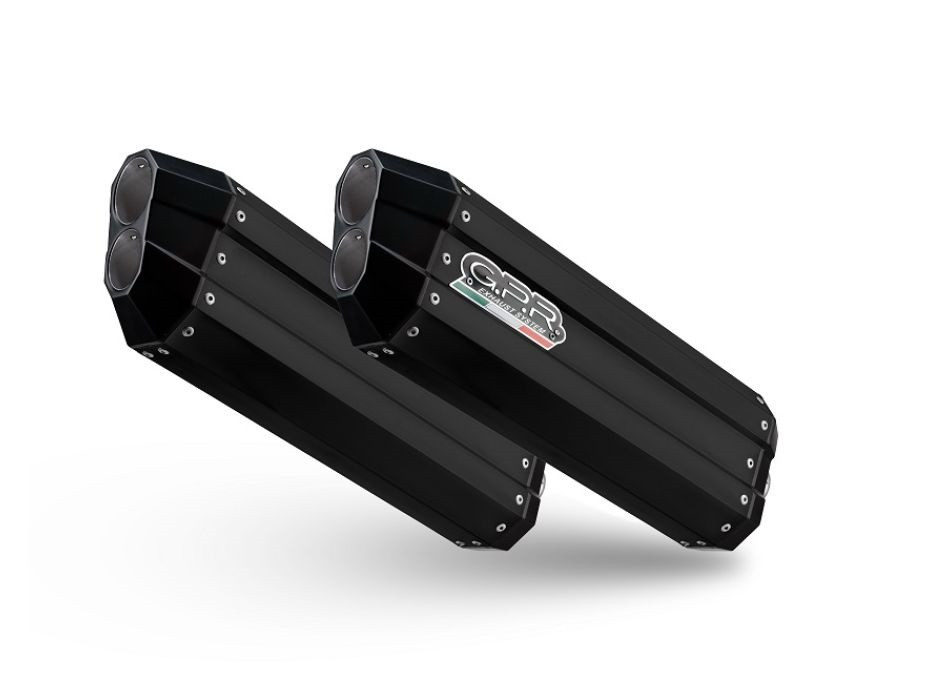 Dual slip-on exhaust GPR HYPER SONIC E5.BMW.51.HYSOBLK Matte Black