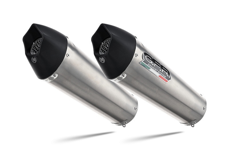 Dual slip-on exhaust GPR NEW GRAND PRIX EVO TITANIUM A.69.RACE.GPAN.TO Brushed Titanium