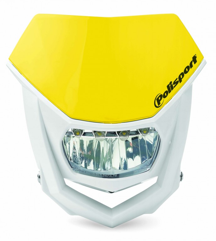 Headlight POLISPORT HALO LED 8667100003 yellow RM 01