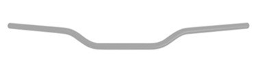 Handlebar ACCOSSATO HB051 Aluminium Made With Constant Diameter - 22 mm silver