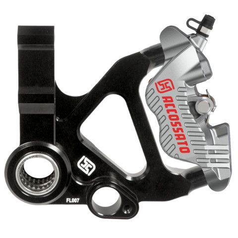 Kit Front Left Brake Caliper PZ014 and Mounting Bracket ACCOSSATO KITA26 for Vespa