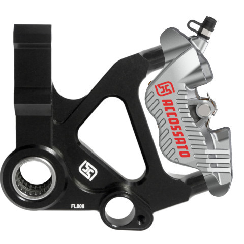 Kit Front Brake Caliper PZ014 and Mounting Bracket ACCOSSATO KITA27 for Vespa Primavera