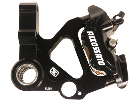 Kit Front Brake Caliper PZ014 and Mounting Bracket ACCOSSATO KITA27 for Vespa Primavera