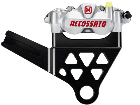 Radial Brake Caliper kit rear + brake flange ACCOSSATO KITA32 for Harley Davidson Softail