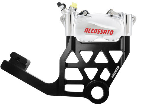 Radial Brake Caliper Kit Rear + Brake Flange ACCOSSATO KITA33 For Harley Davidson Touring