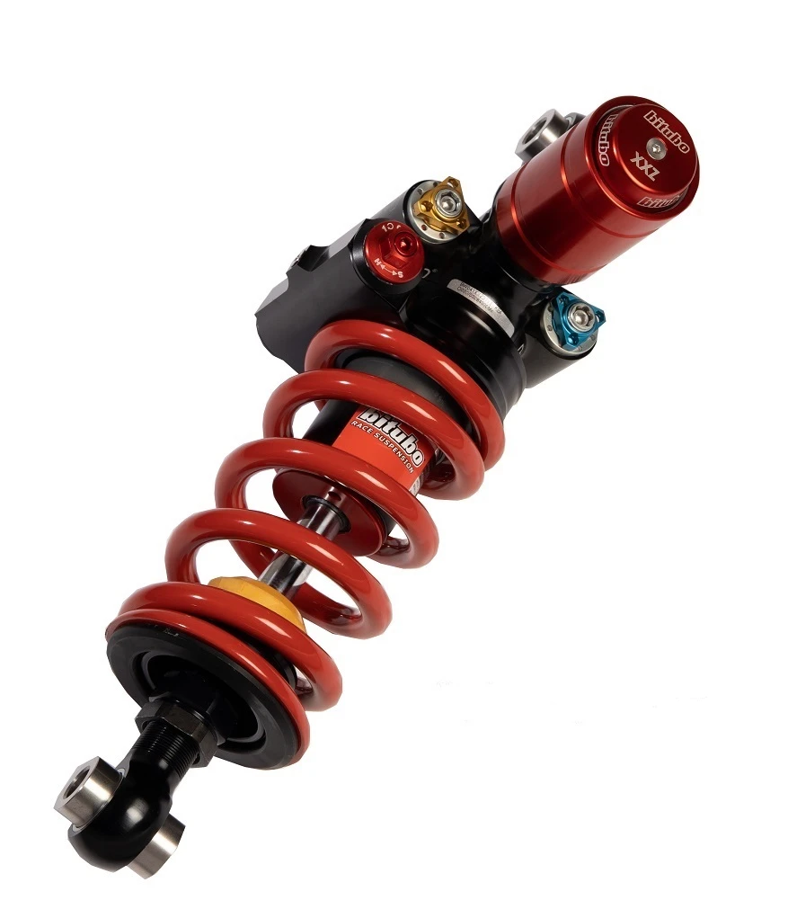 Monoshock BITUBO Monoshocks adjustable:Integ.hyd.preload, 2rebound, 2compression red spring