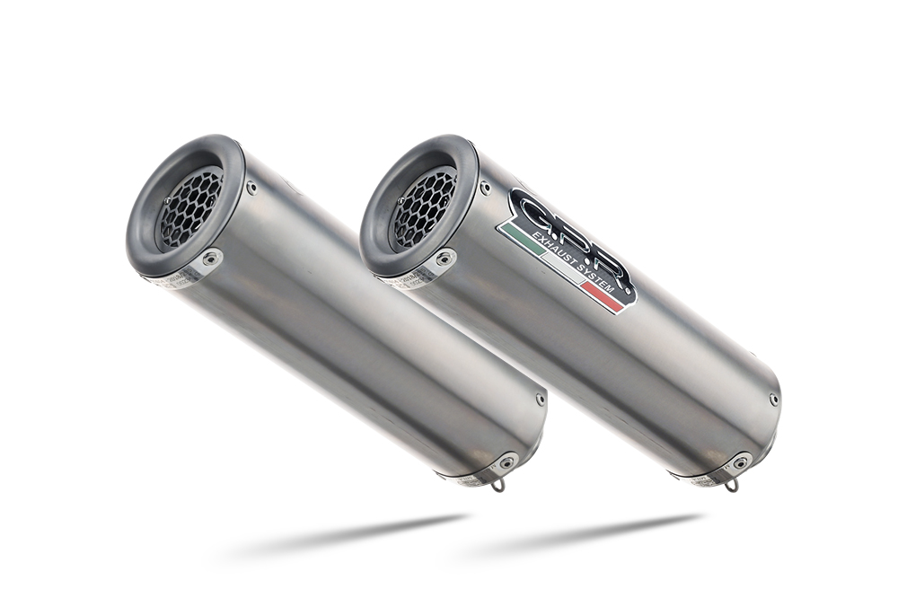 Dual slip-on exhaust GPR M3 A.26.M3.TN Brushed Titanium