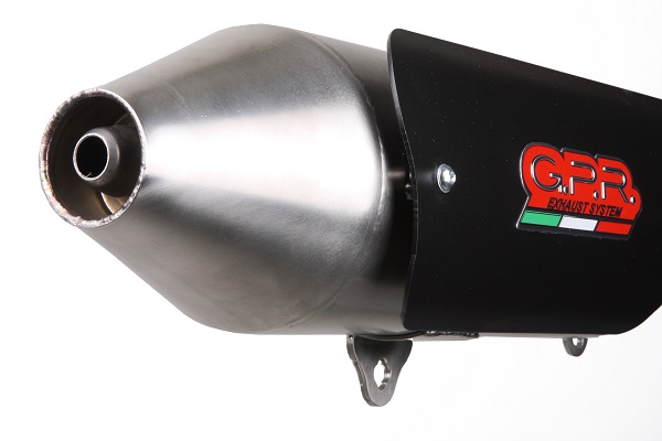 Slip-on exhaust GPR POWER BOMB QUA.5.BOMB Brushed Stainless steel including removable db killer